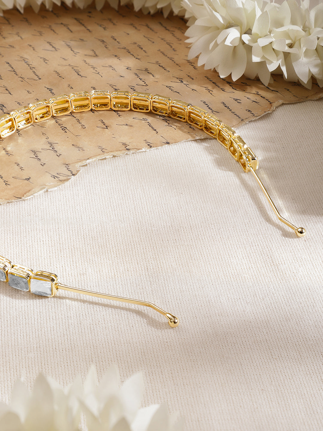 Bridal Glow Kundan Hair Accessory フリーサイズ