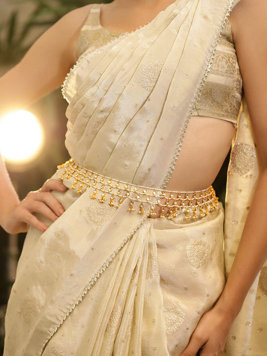 Legacy of Kundan Pearl Kamarbandh Gold
