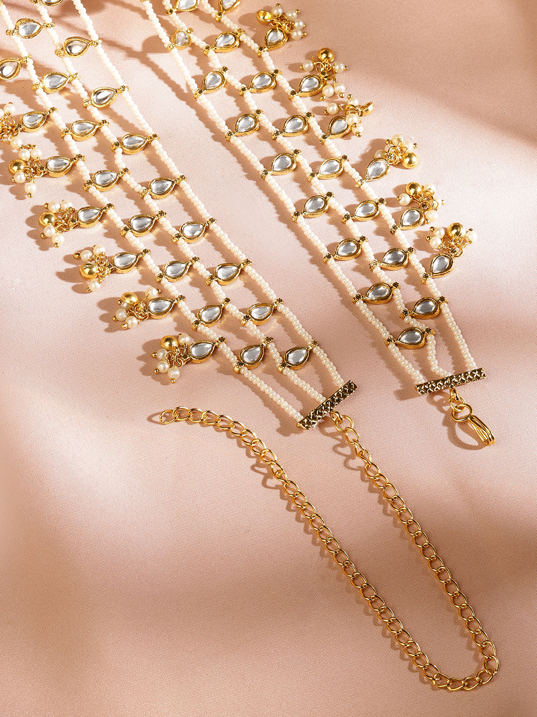Legacy of Kundan Pearl Kamarbandh Gold