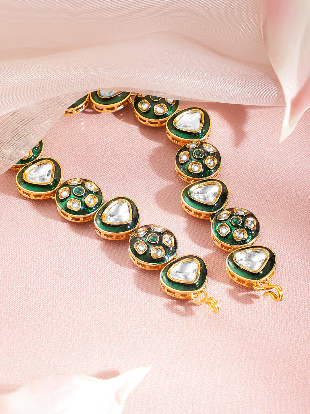 Crescent of Kundan Light Sheeshphool フリーサイズ
