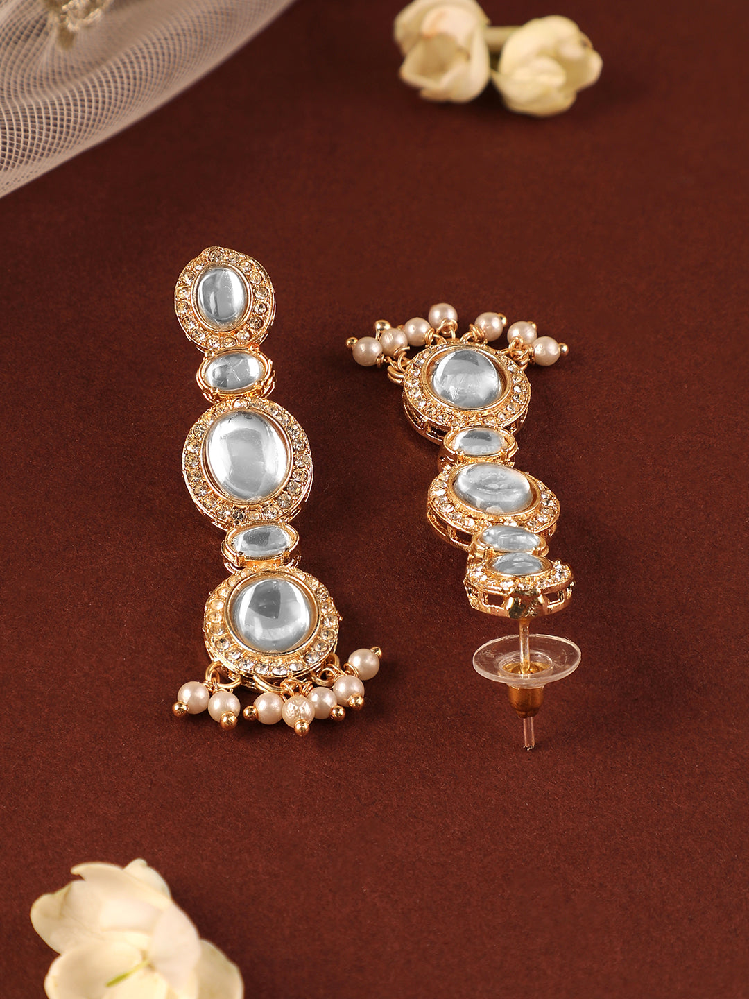 Wedding Glow Kundan Necklace Set フリーサイズ