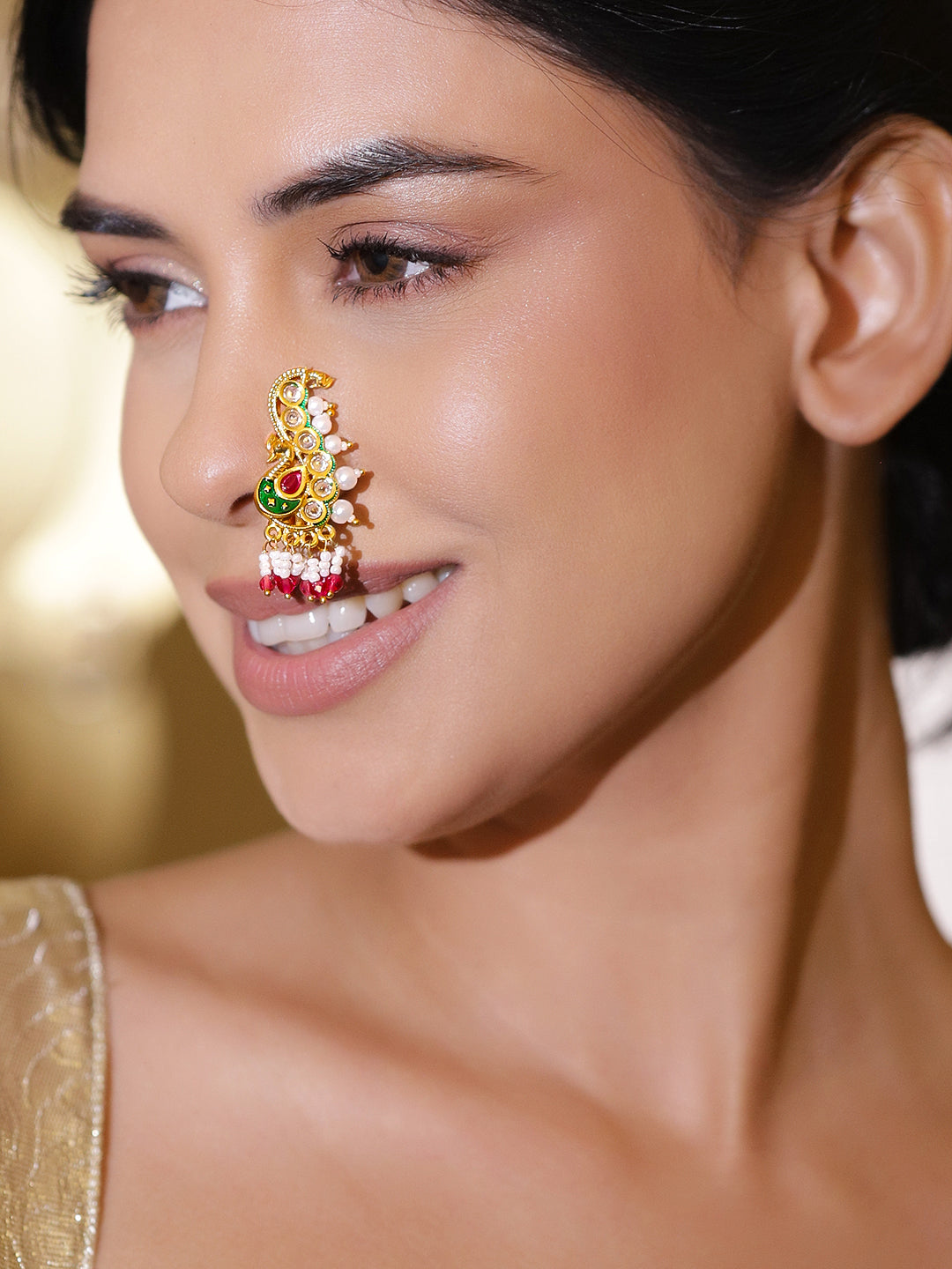 Heritage Peacock Nose Ring フリーサイズ
