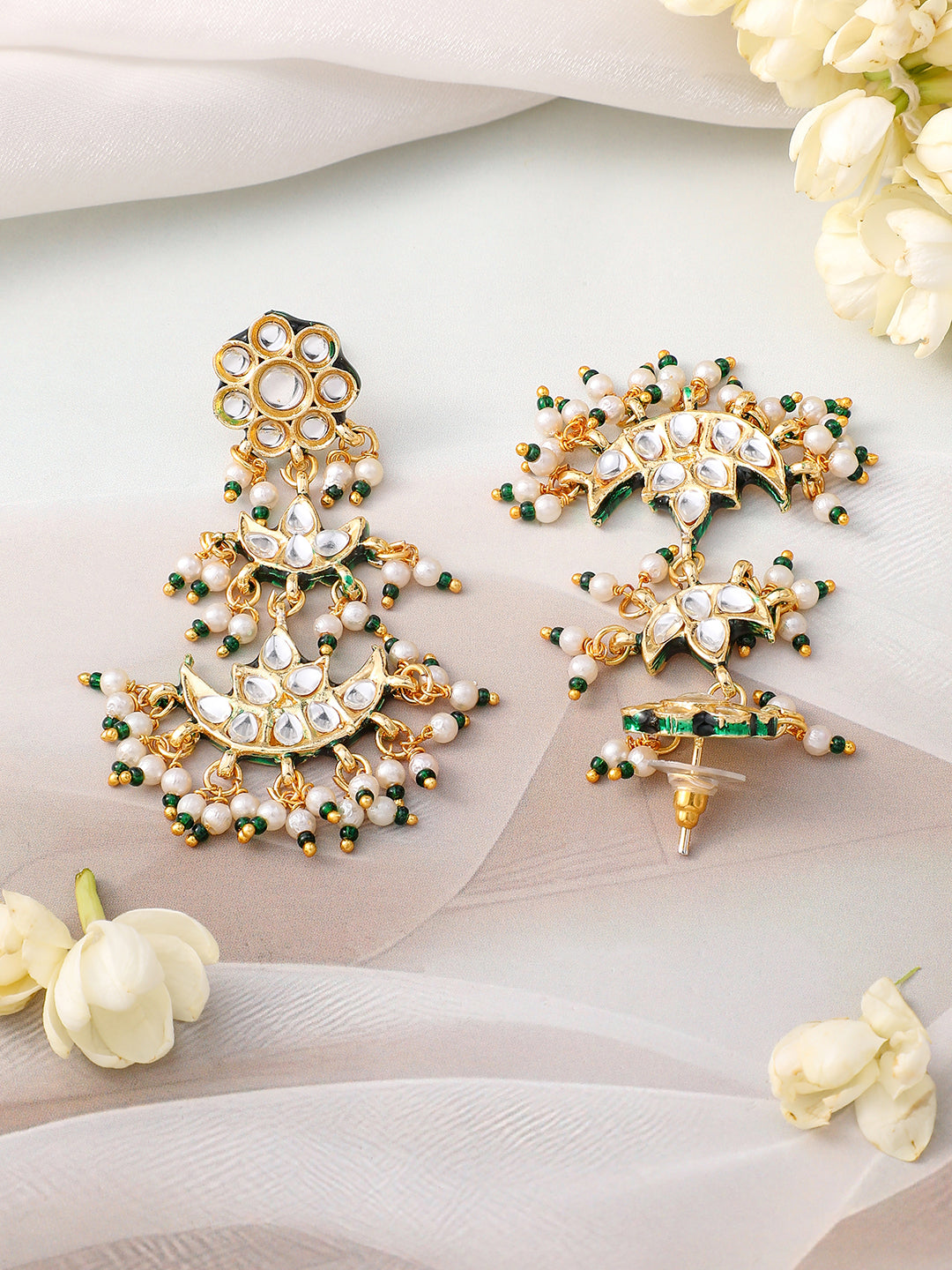 White Green Couture Necklace Set フリーサイズ