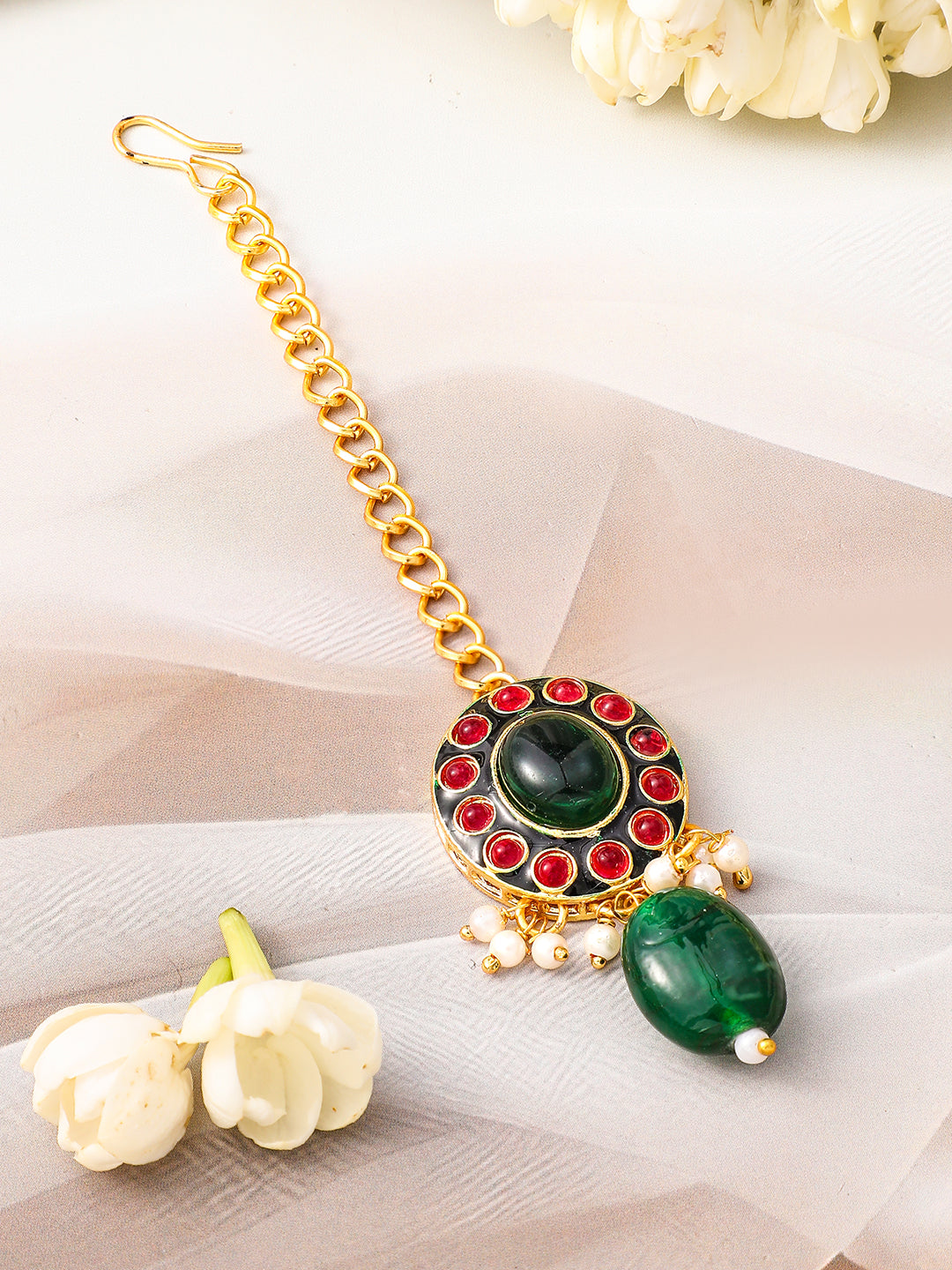 Royal Bloom Kundan Choker Set フリーサイズ