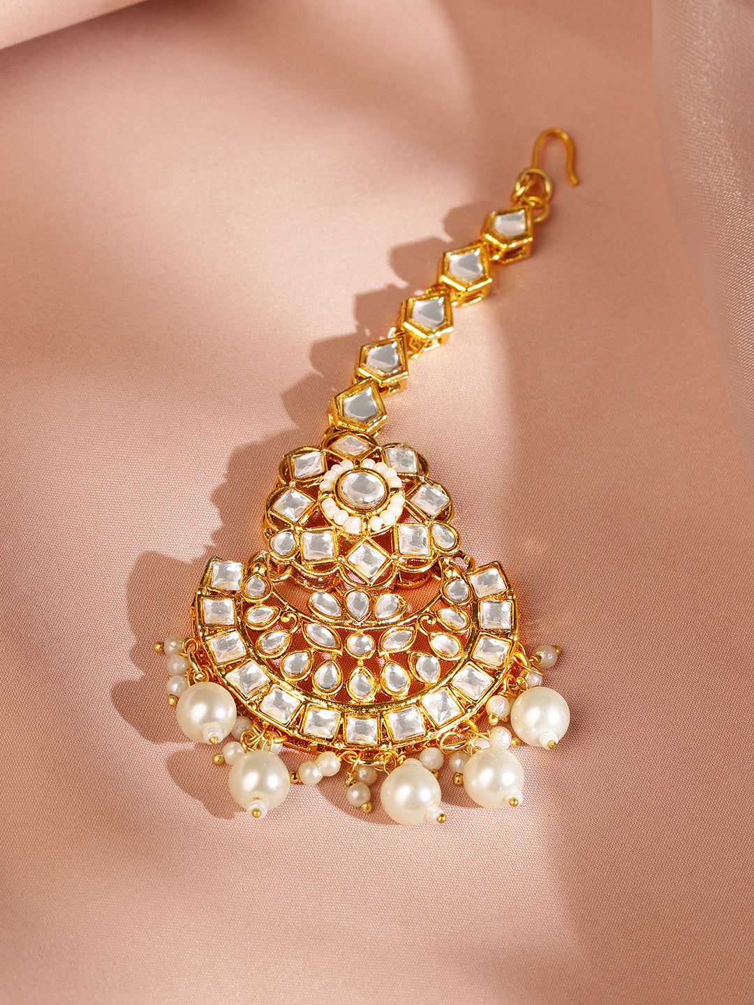 New Age Queen Kundan Necklace Set Gold