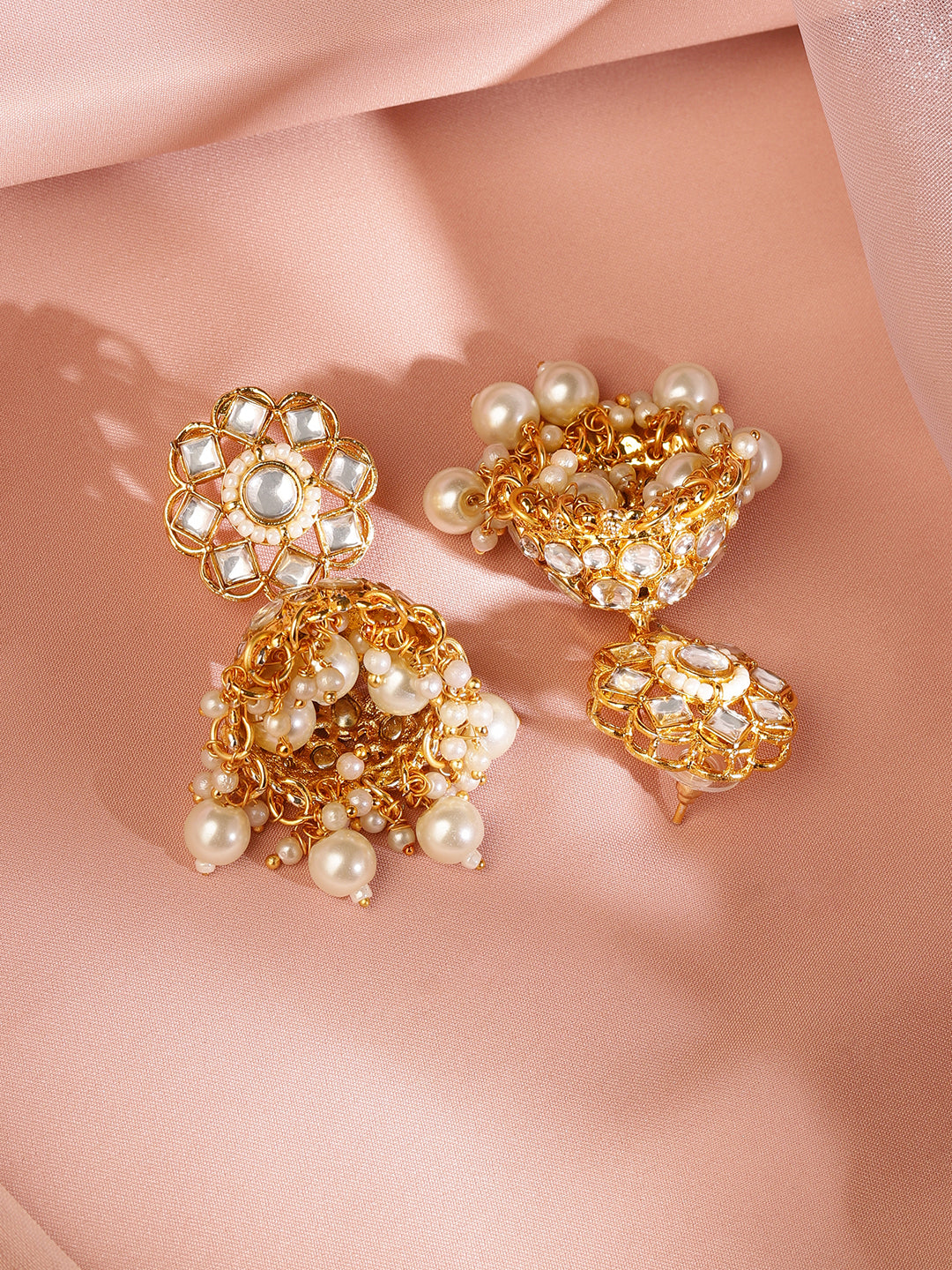 New Age Queen Kundan Necklace Set Gold