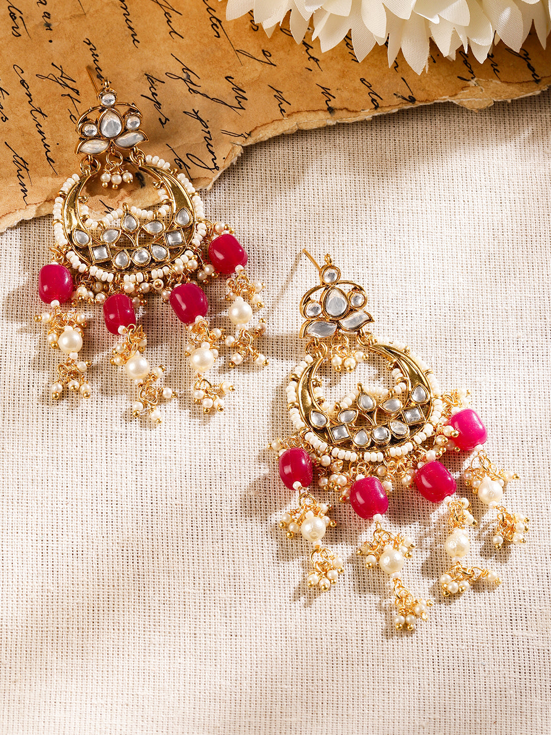 Regal Purple & Kundan Necklace Set フリーサイズ
