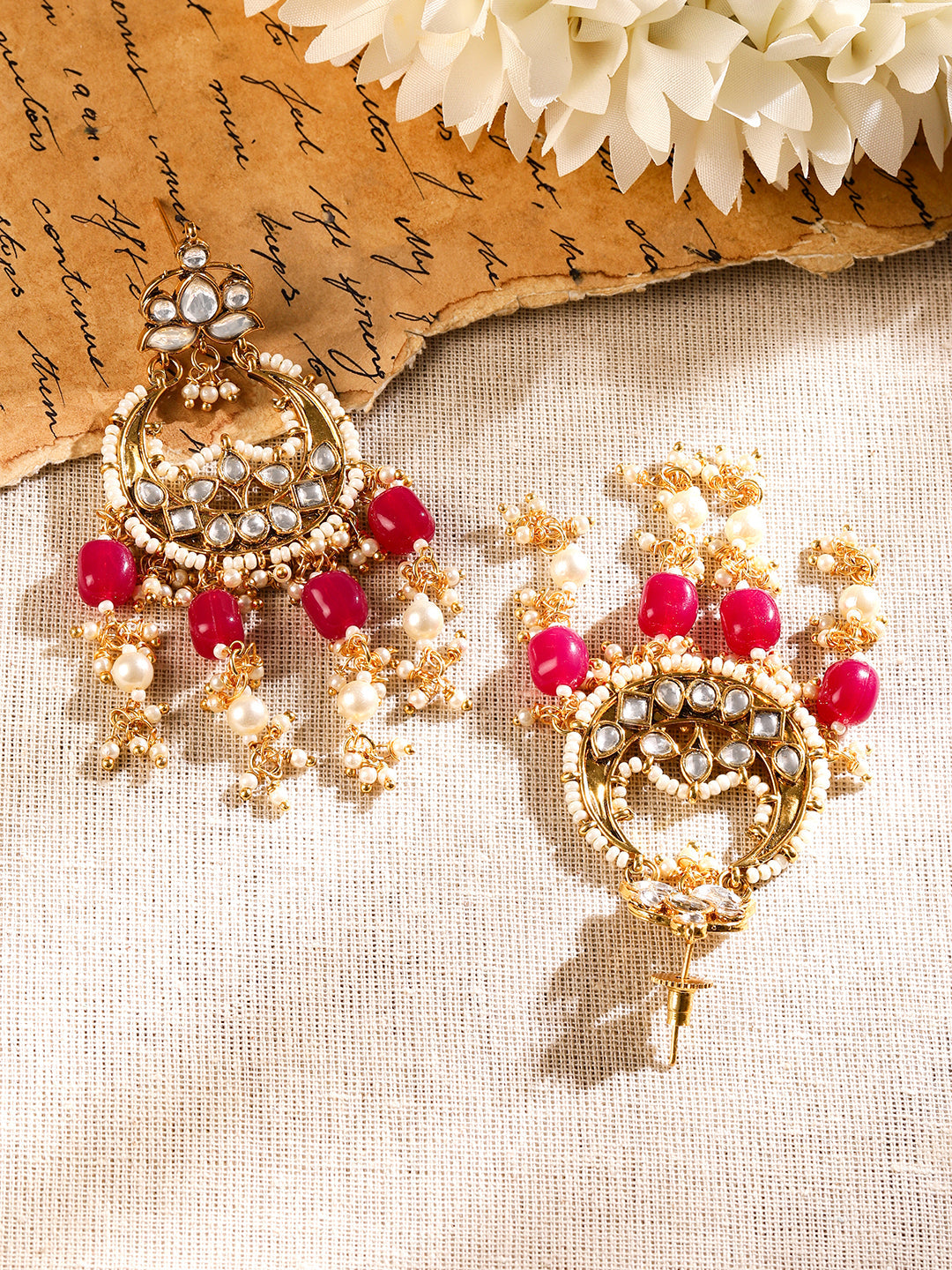 Regal Purple & Kundan Necklace Set フリーサイズ
