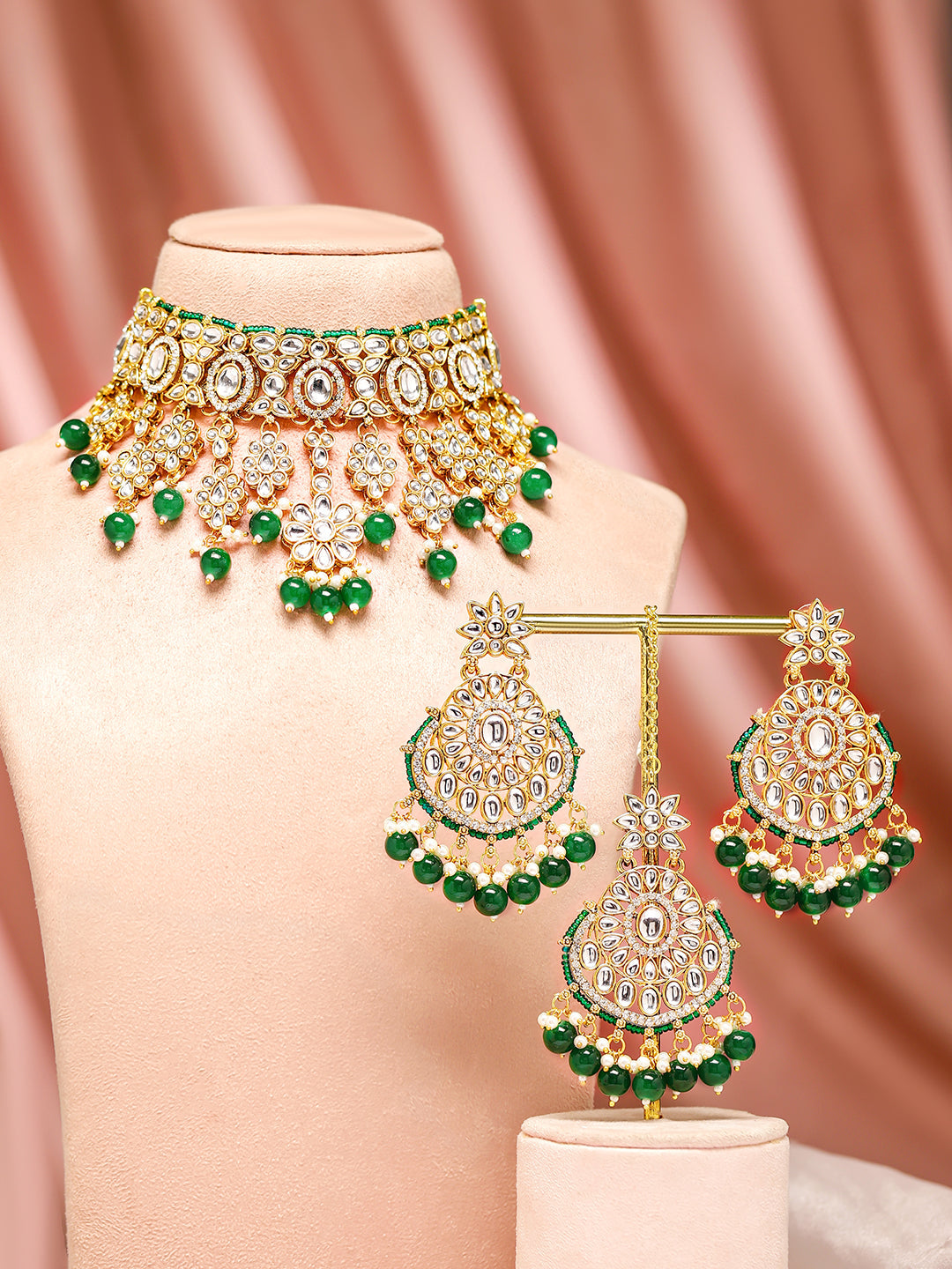 Emerald Tales of Heritage Jewellery Set フリーサイズ