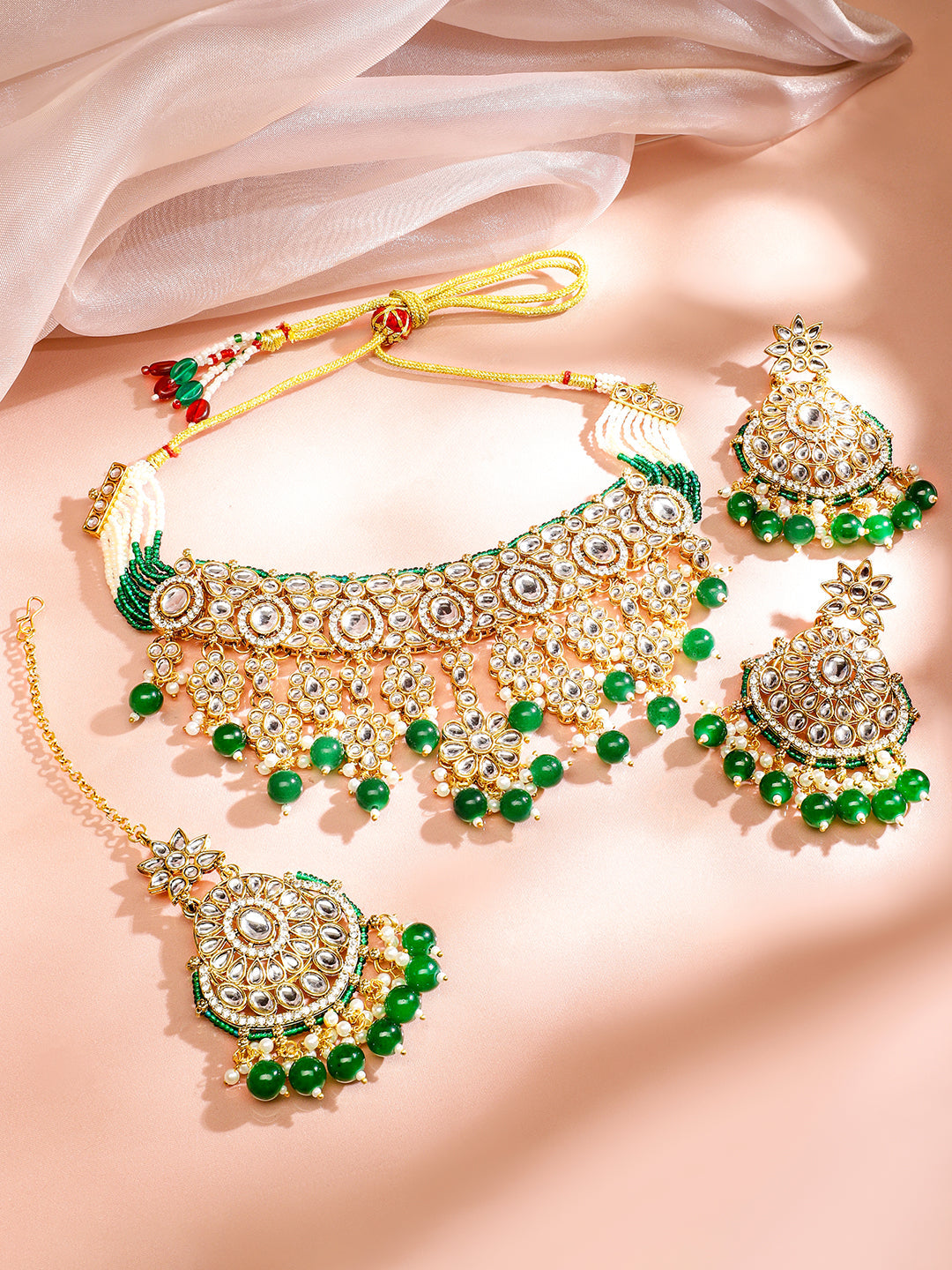 Emerald Tales of Heritage Jewellery Set フリーサイズ