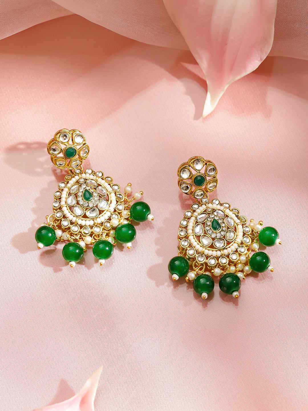 Royal Lustre in Green & White Choker Set フリーサイズ