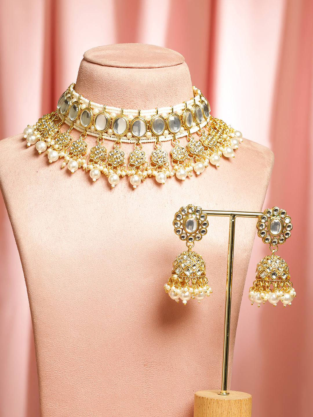 Golden Dawn of Kundan Necklace Set フリーサイズ