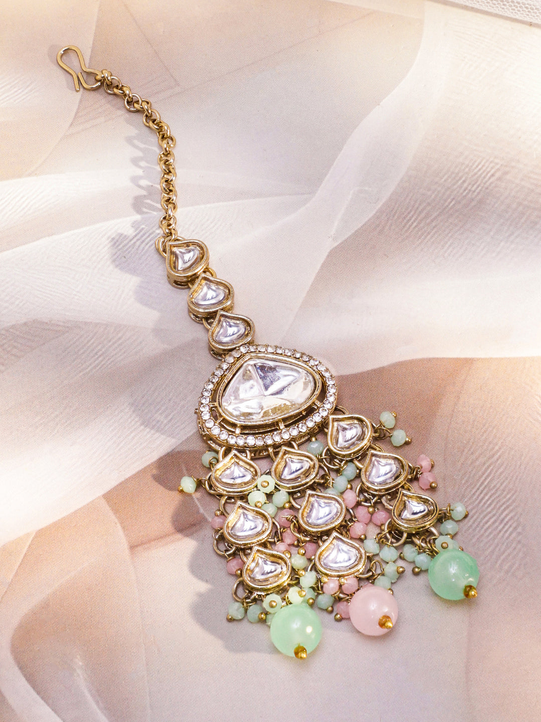 Palace Jewel Luxe Kundan Necklace Set フリーサイズ