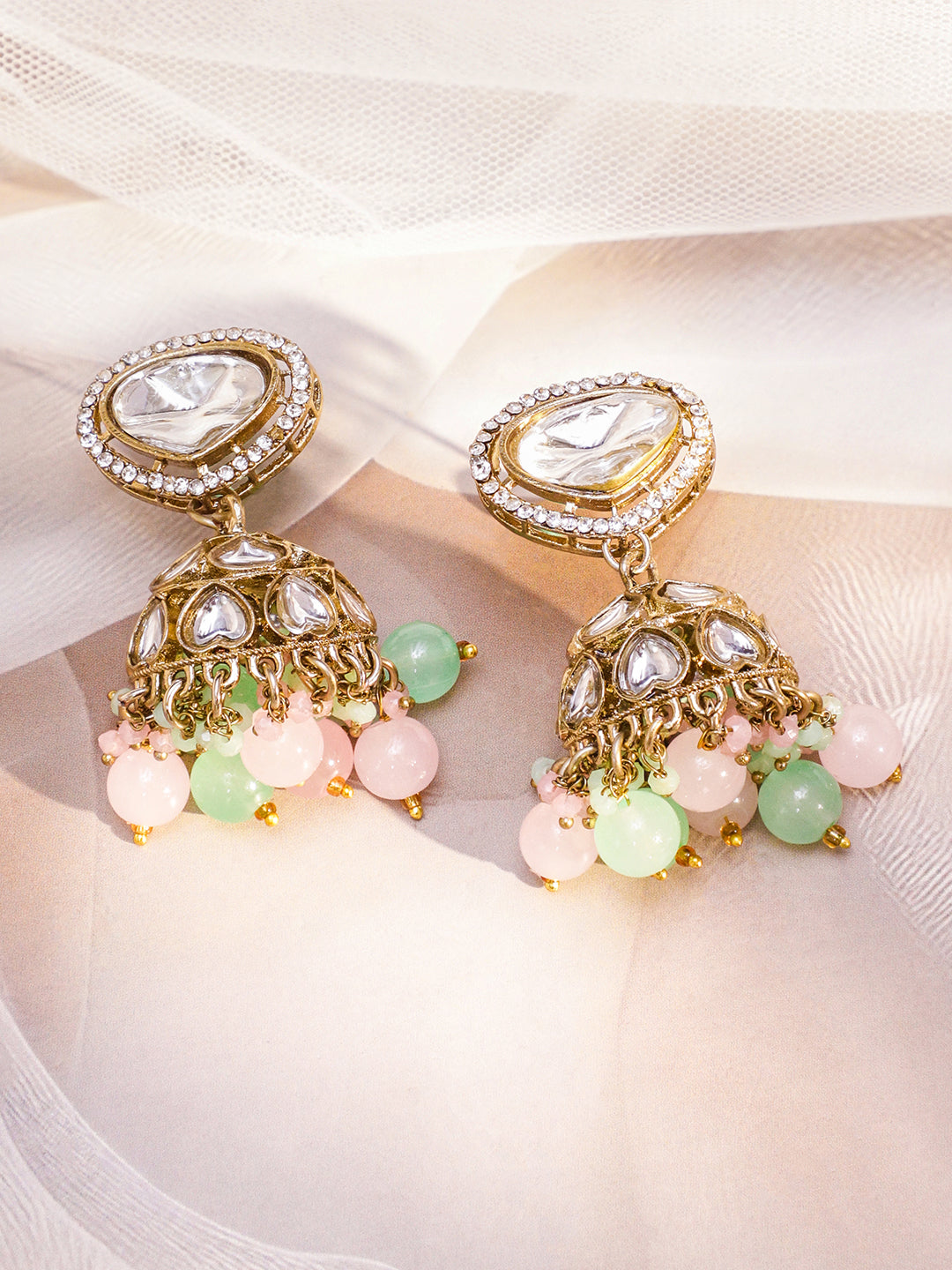 Palace Jewel Luxe Kundan Necklace Set フリーサイズ