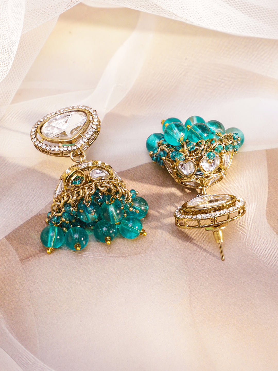 Turquoise Radiance Kundan Lux Choker Set フリーサイズ