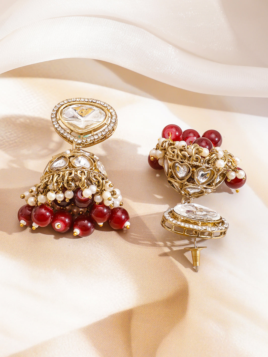 Wedding Ready Kundan Pearl Jewellery Set フリーサイズ
