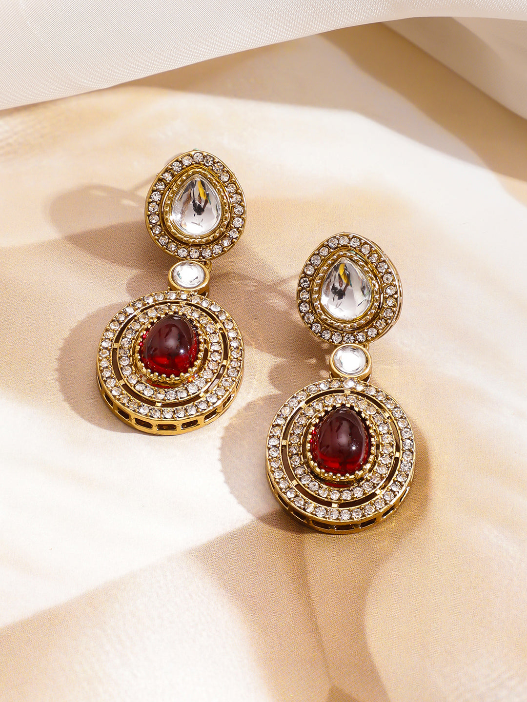 Majestic Kundan Necklace Set フリーサイズ