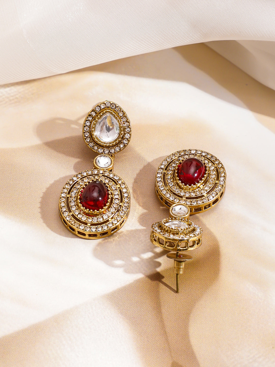 Majestic Kundan Necklace Set フリーサイズ