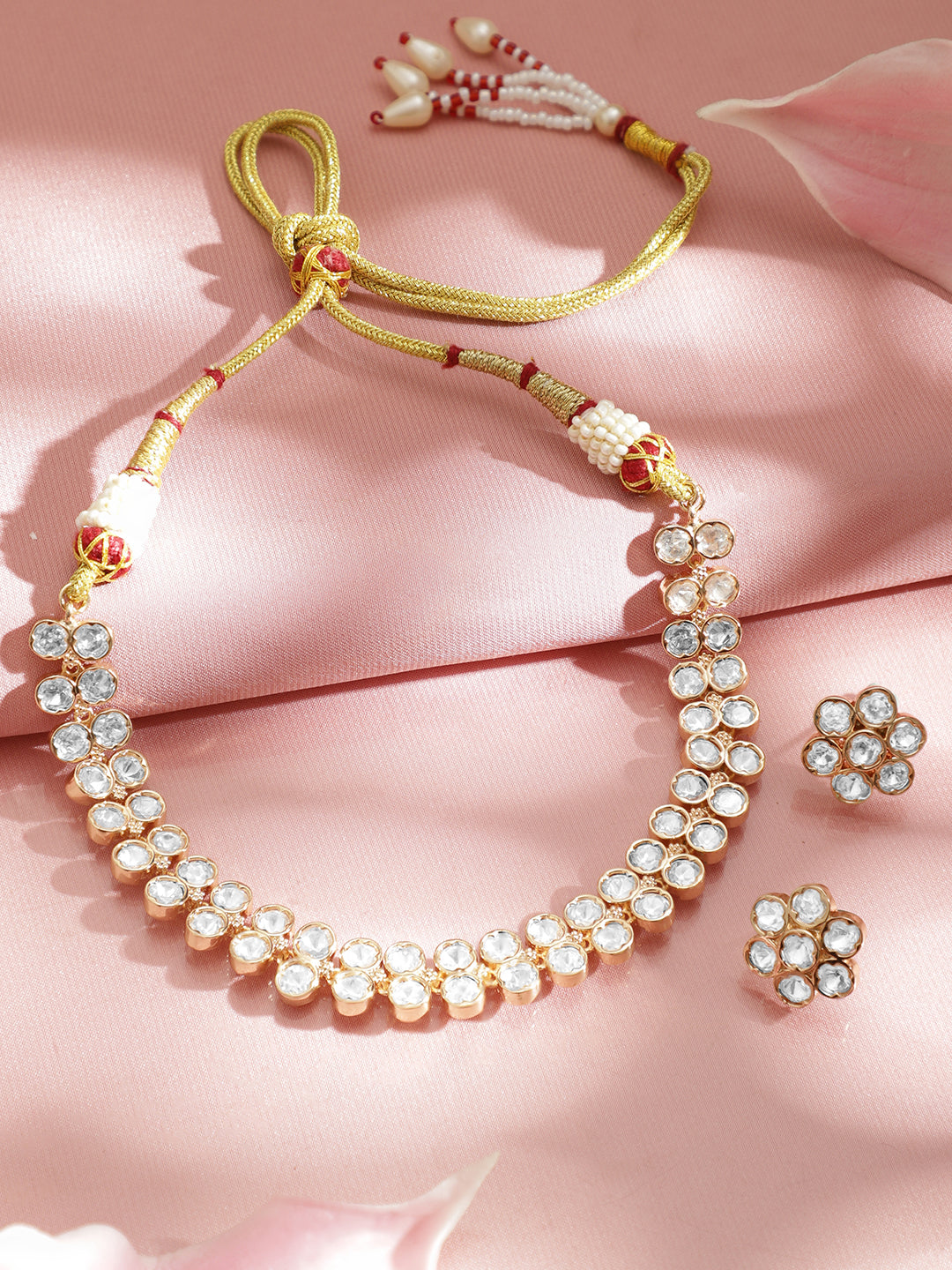 Serenity in Kundan Necklace Set フリーサイズ