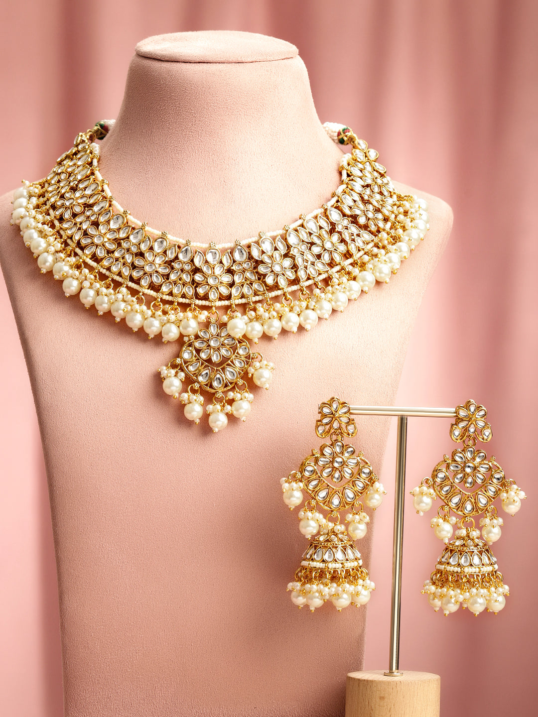 Legacy Luxe Kundan Necklace Set フリーサイズ