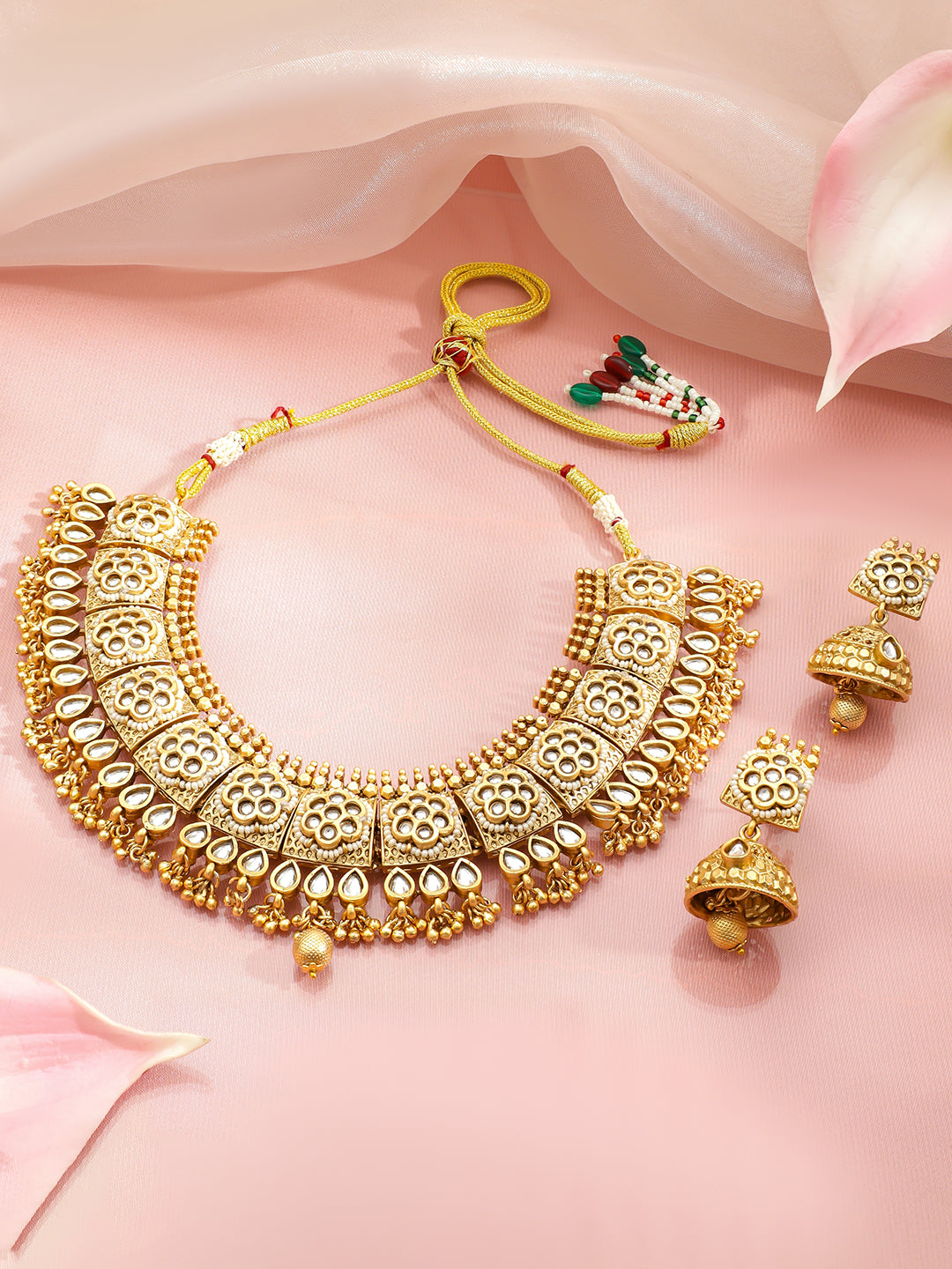 Heritage of Kundan & Gold Necklace set フリーサイズ