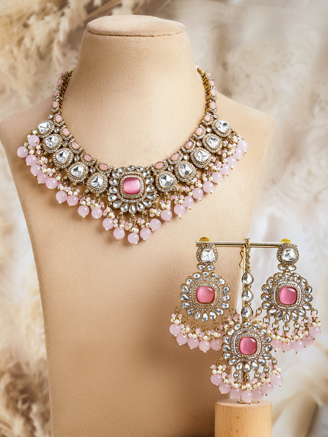 Heritage Charm Light Pink Choker Set フリーサイズ