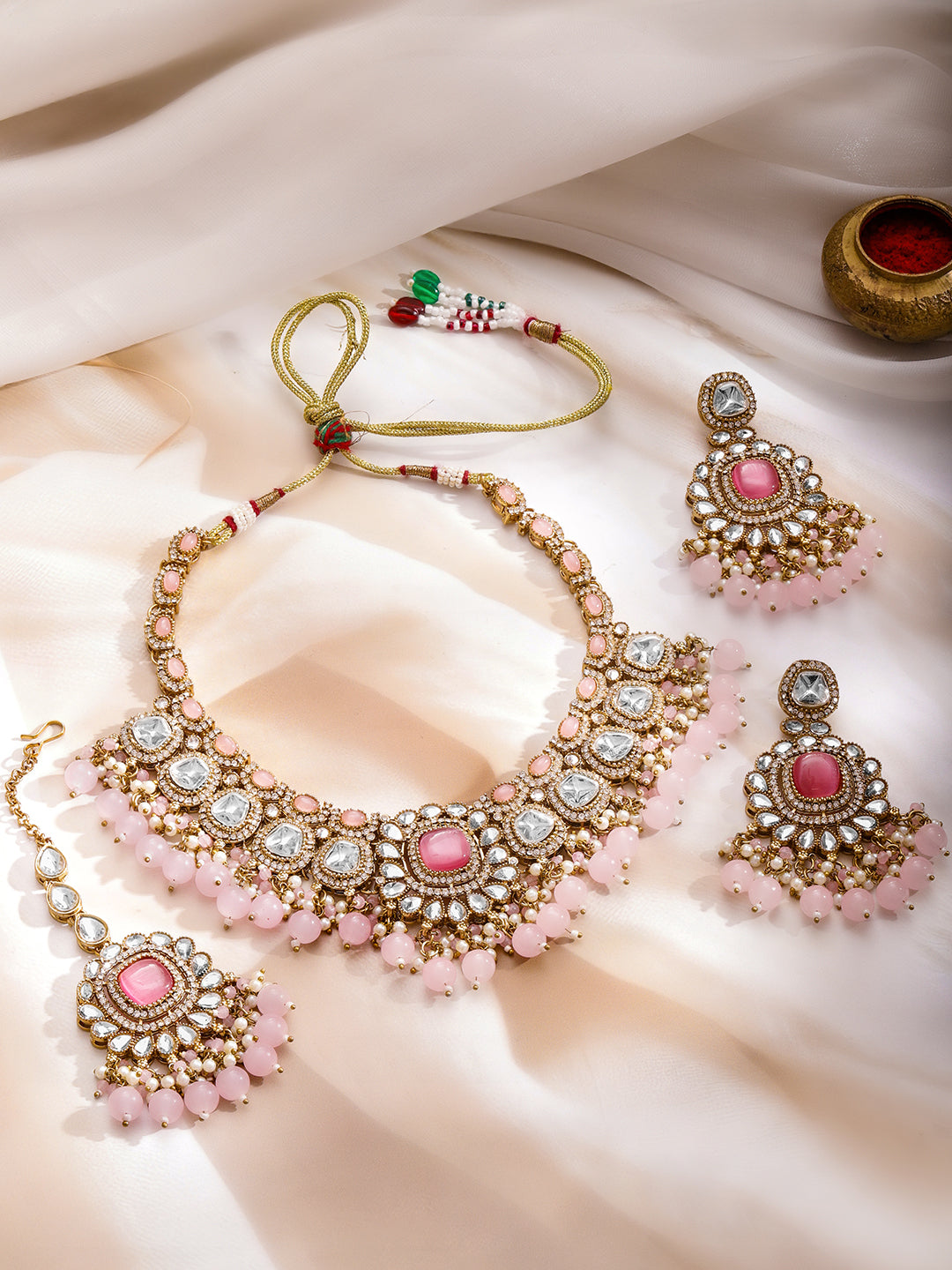 Heritage Charm Light Pink Choker Set フリーサイズ