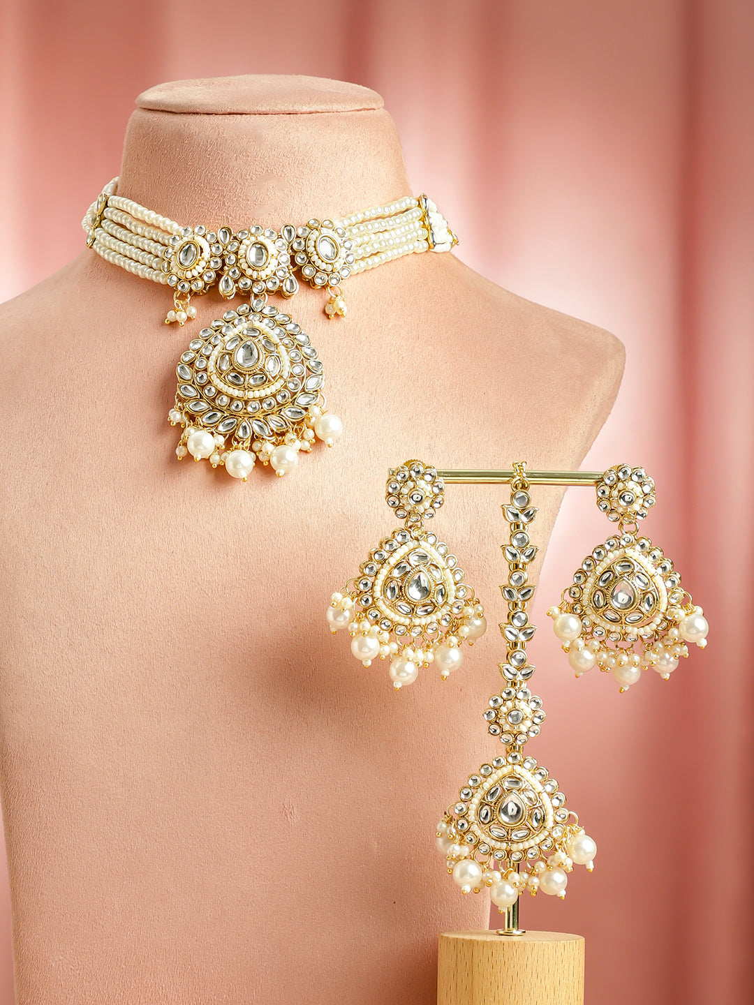Artisan’s Dream Kundan Necklace Set フリーサイズ