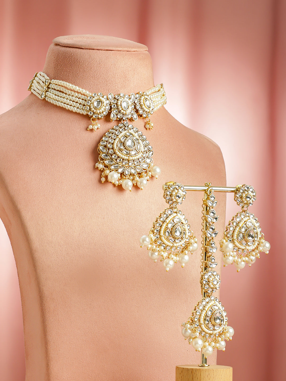 Artisan’s Dream Kundan Necklace Set フリーサイズ