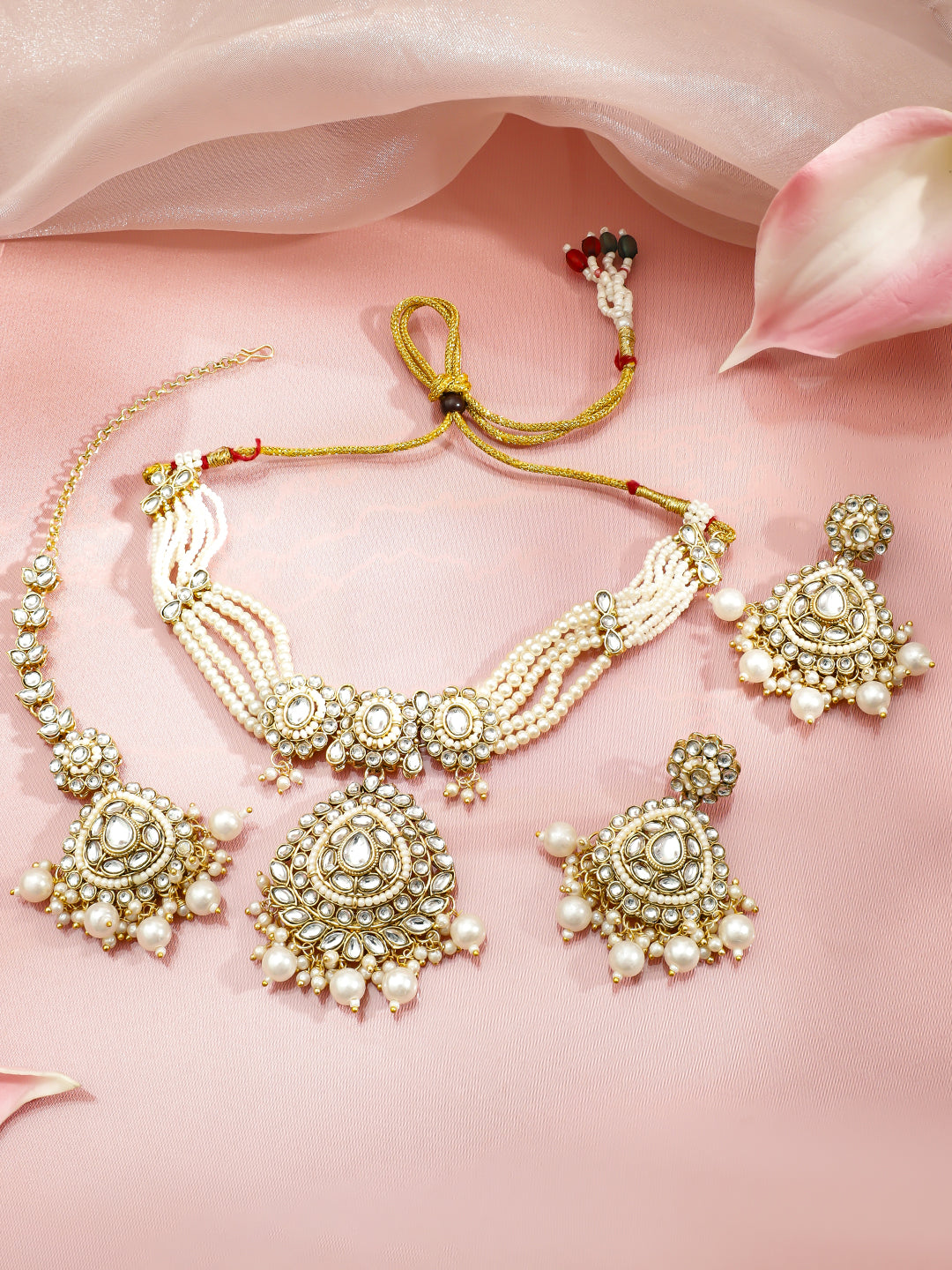 Artisan’s Dream Kundan Necklace Set フリーサイズ