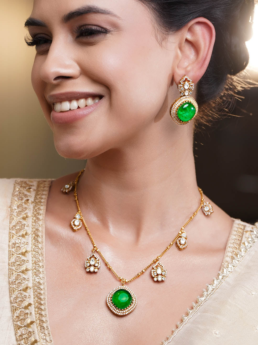 Regal Emerald Sparkle Charm Set フリーサイズ