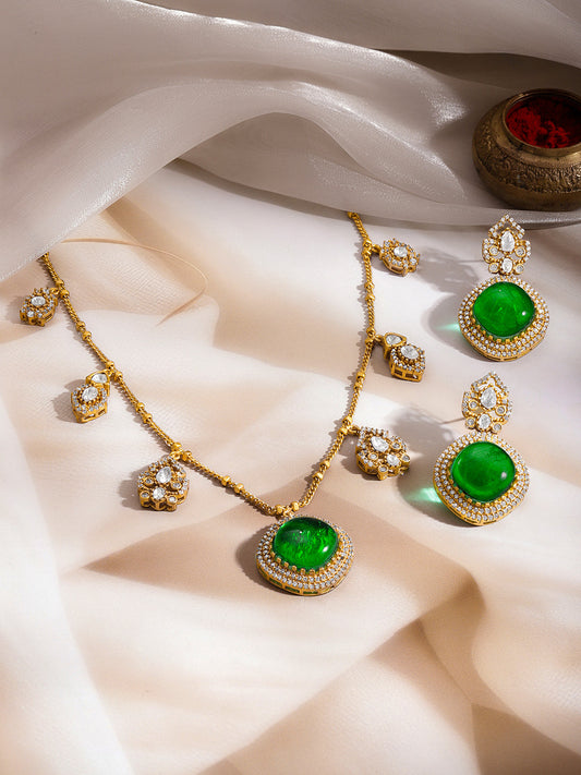 Regal Emerald Sparkle Charm Set フリーサイズ