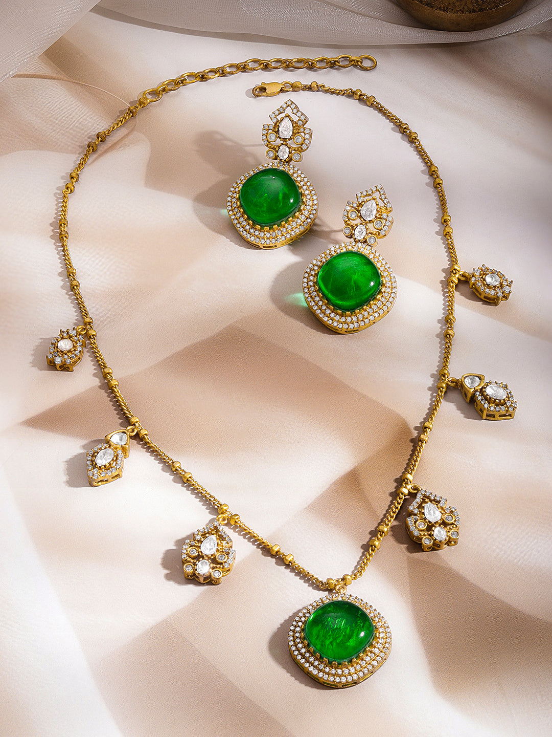 Regal Emerald Sparkle Charm Set フリーサイズ