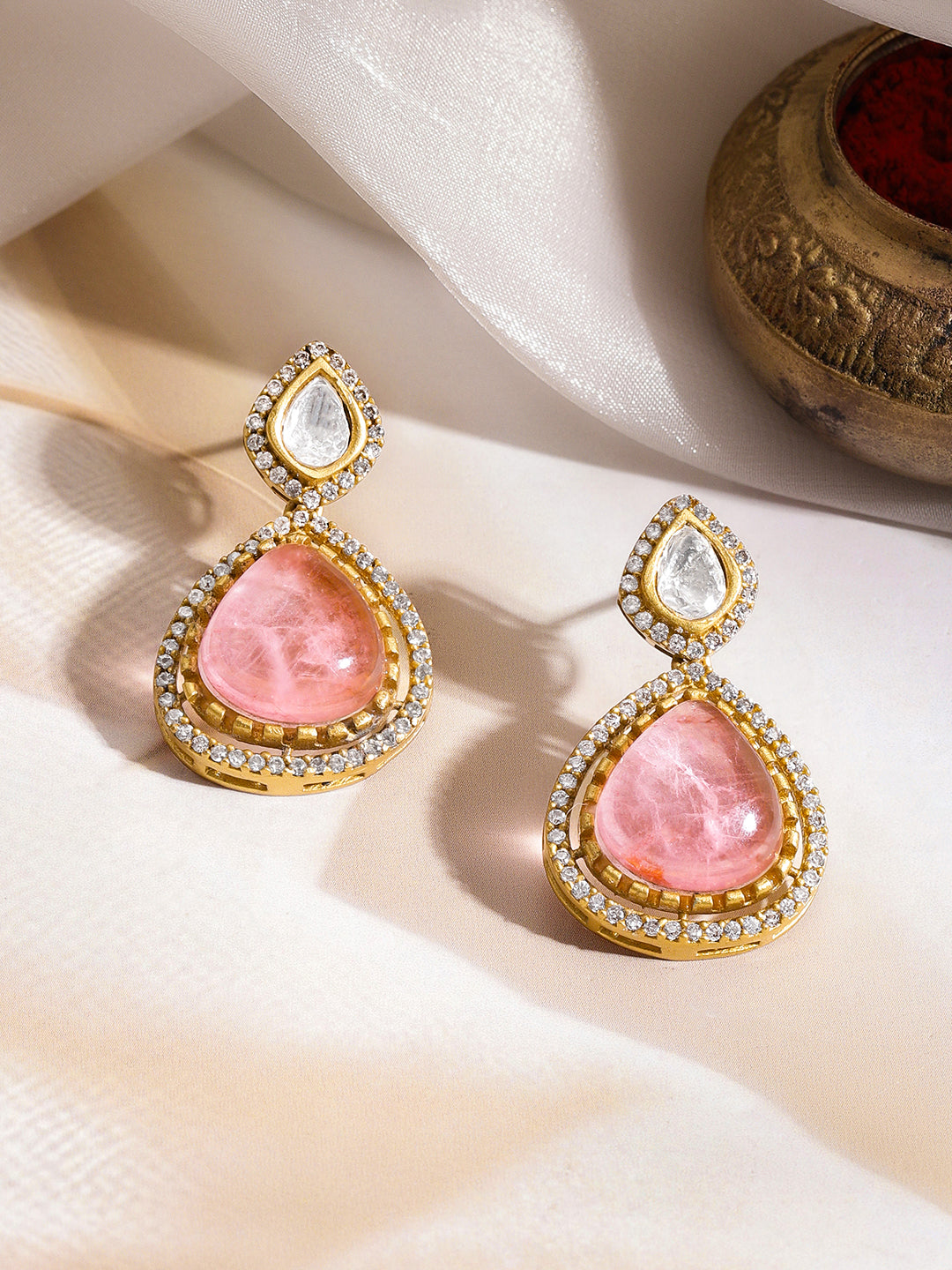 Luxe Rose Sparkle Necklace Set フリーサイズ