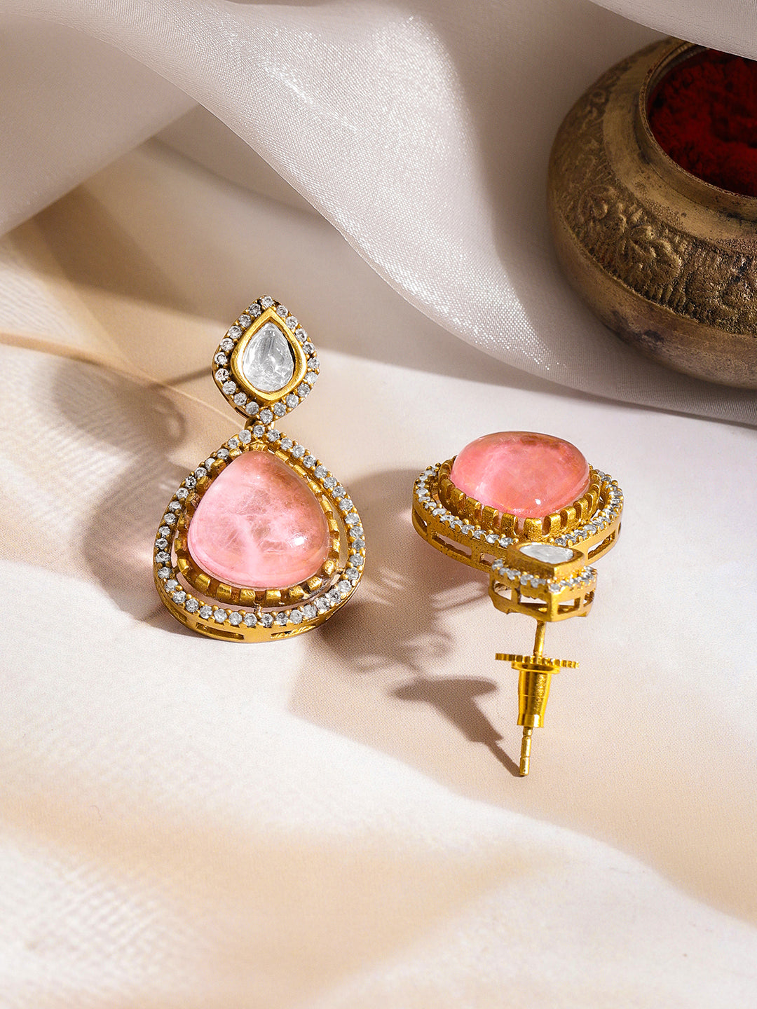 Luxe Rose Sparkle Necklace Set フリーサイズ