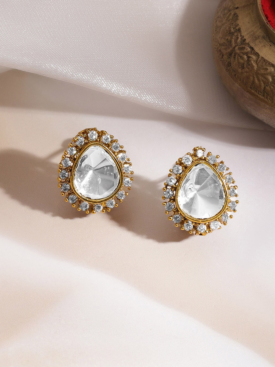 Festive Sparkle Kundan-Diamond Charm Set フリーサイズ