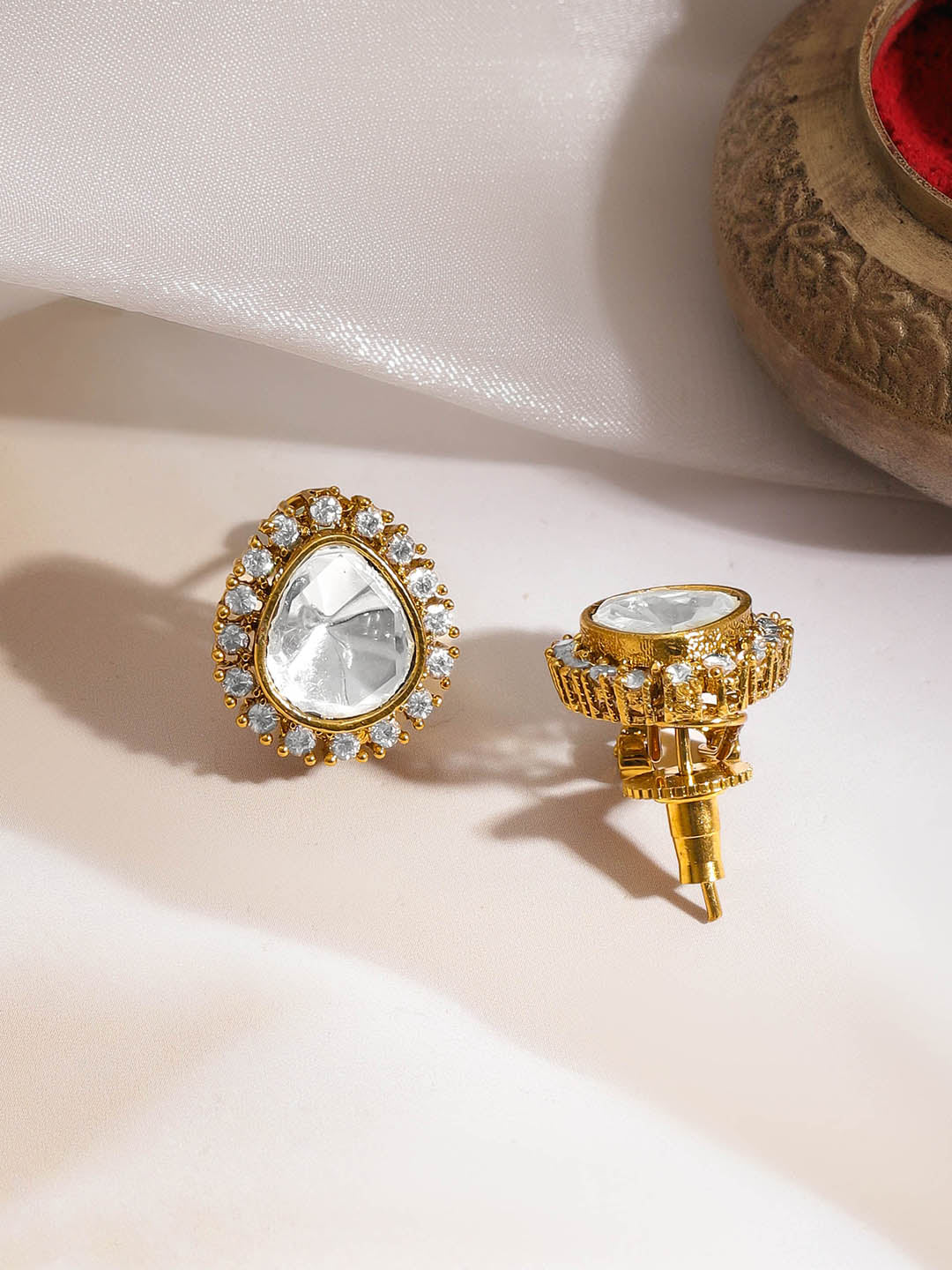 Festive Sparkle Kundan-Diamond Charm Set フリーサイズ