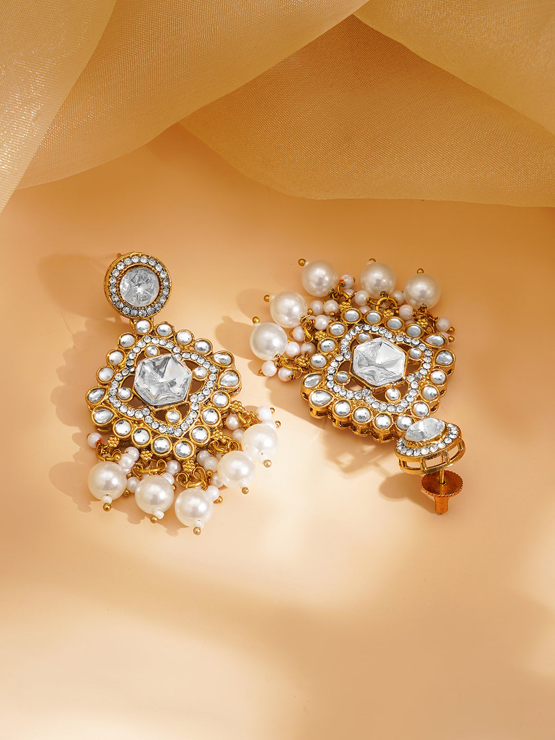 Royal Kundan Diamond Layered Jewellery Set フリーサイズ