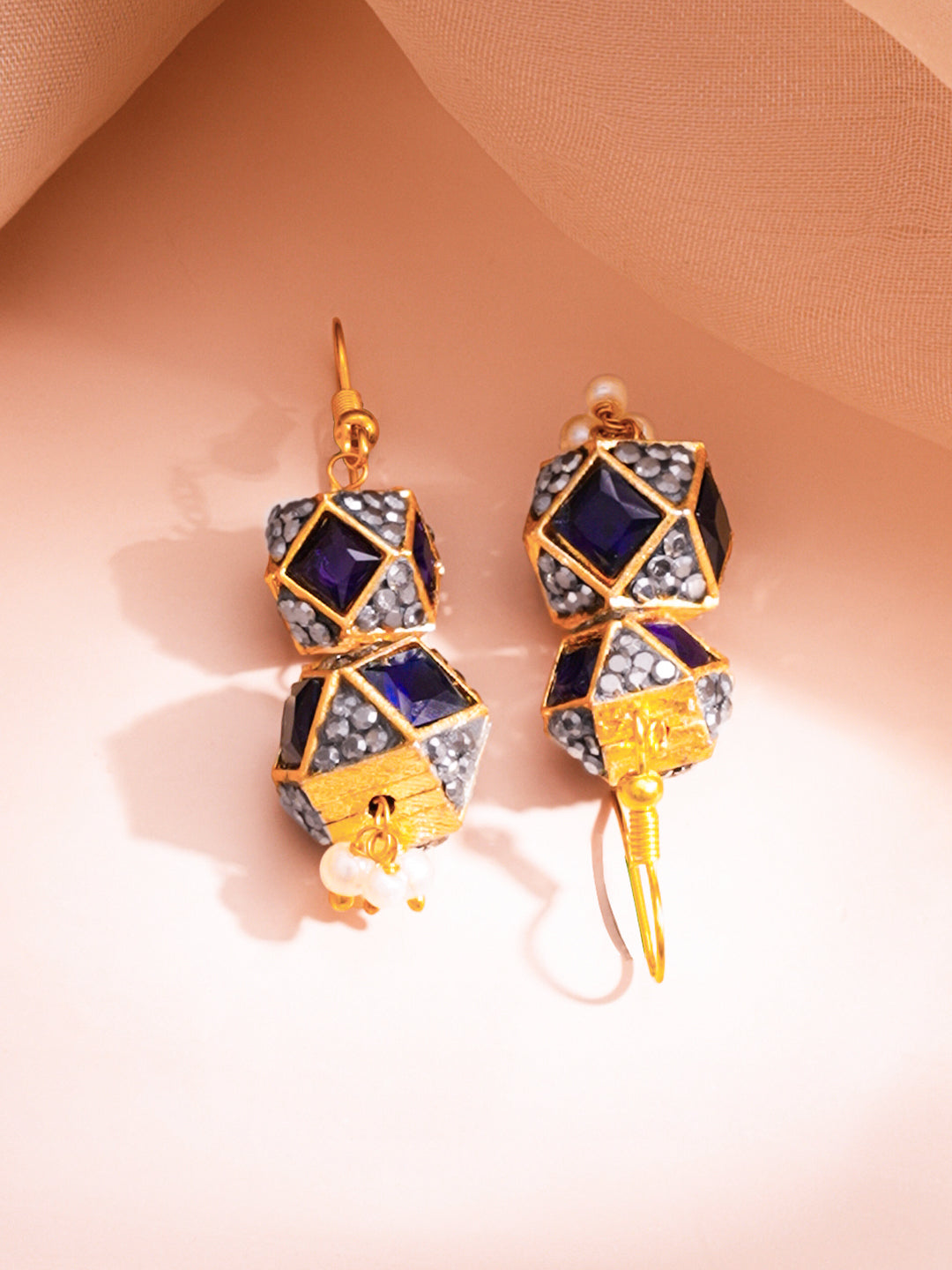 Midnight Blue Luxe Charm Necklace Length - 16 cm