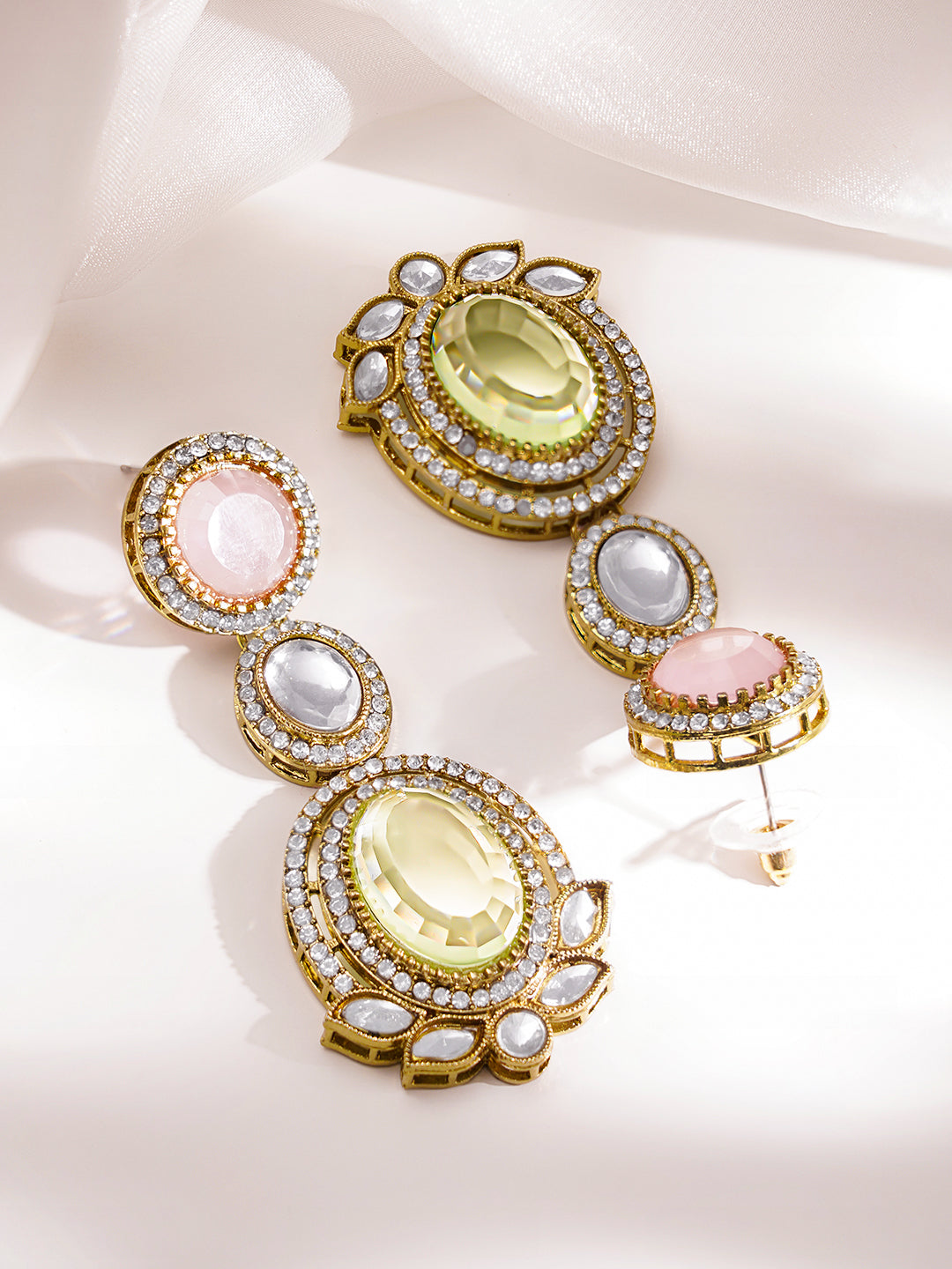Pastel Radiance Kundan Set フリーサイズ