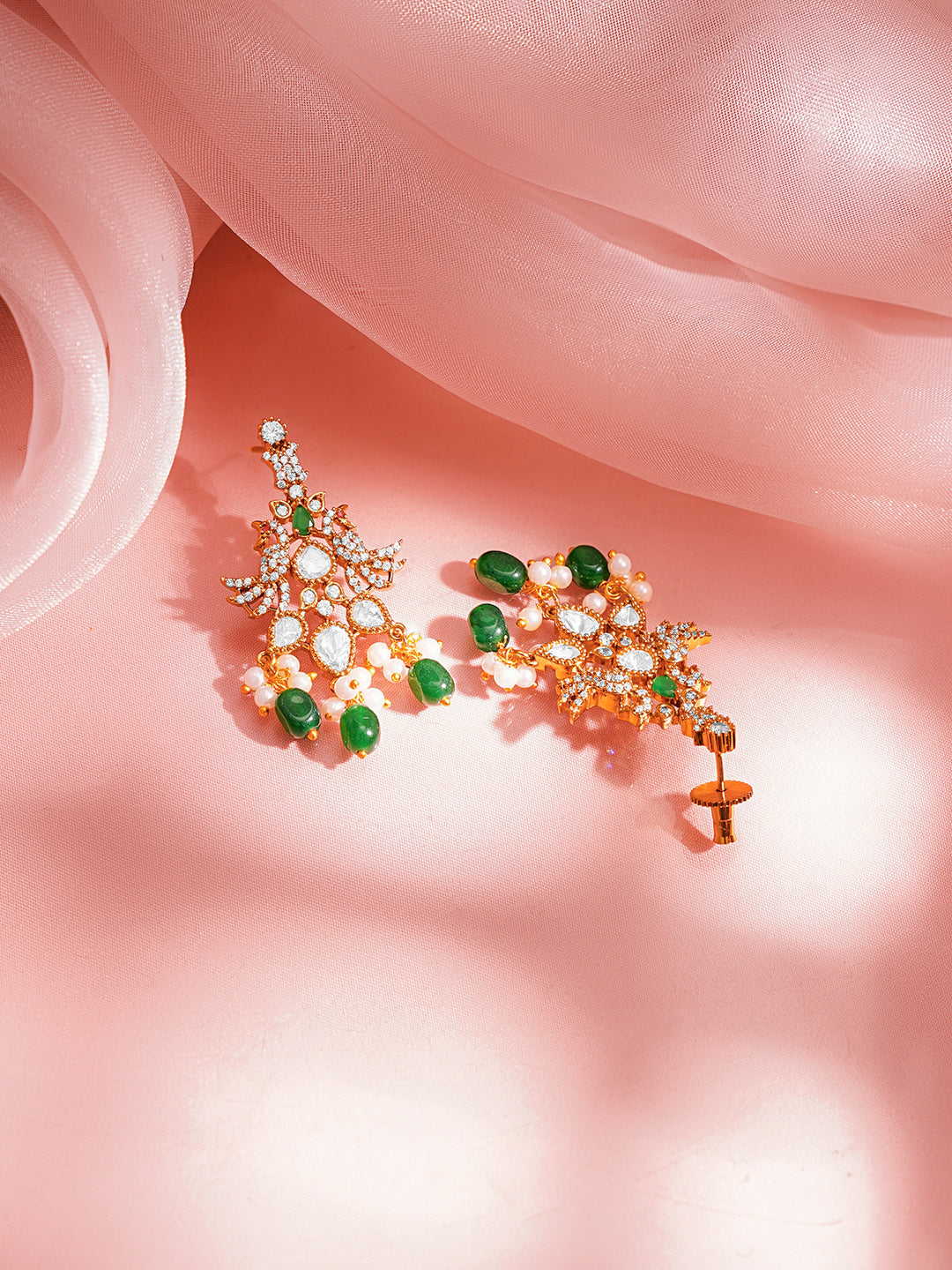 Royal Emerald Diamond Statement Set フリーサイズ