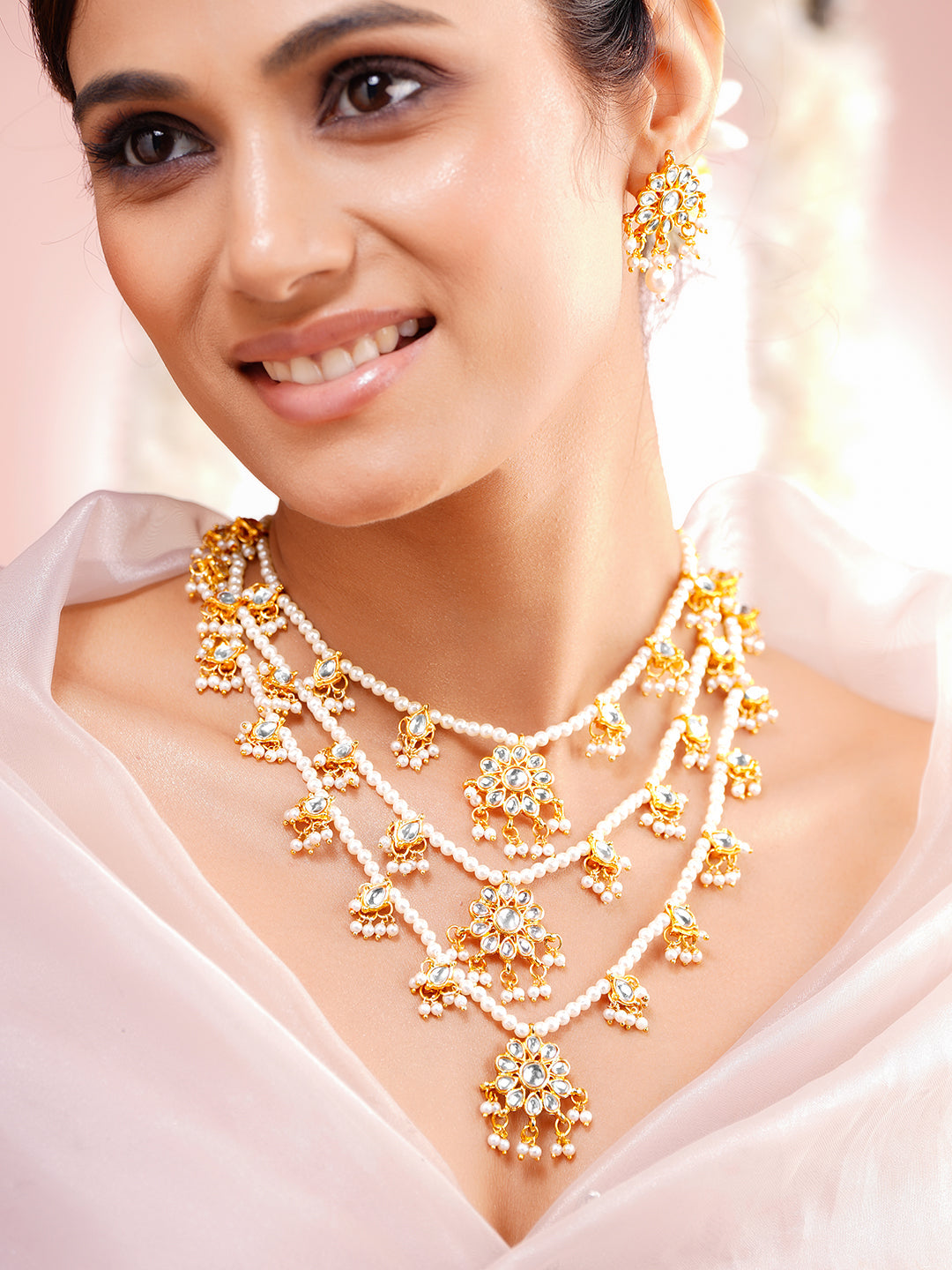 Luxury Pearl Statement Wedding Set フリーサイズ