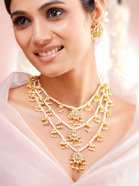 Luxury Pearl Statement Wedding Set フリーサイズ