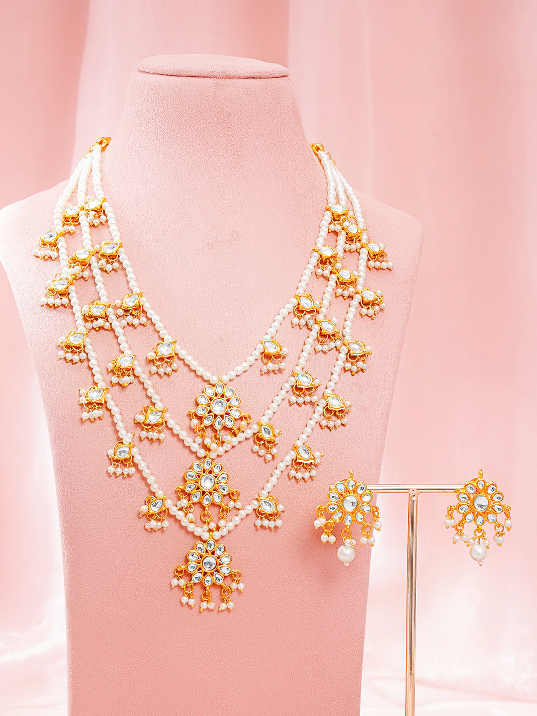 Luxury Pearl Statement Wedding Set フリーサイズ