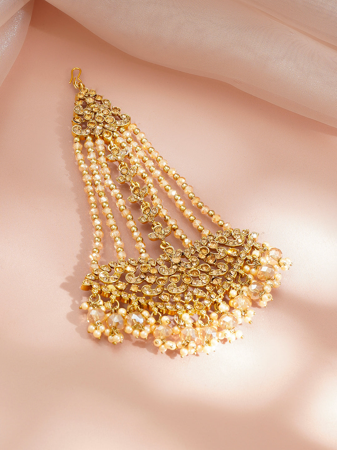 Golden Heirloom Pearl Drape Jewellery Set Length - 16 cm