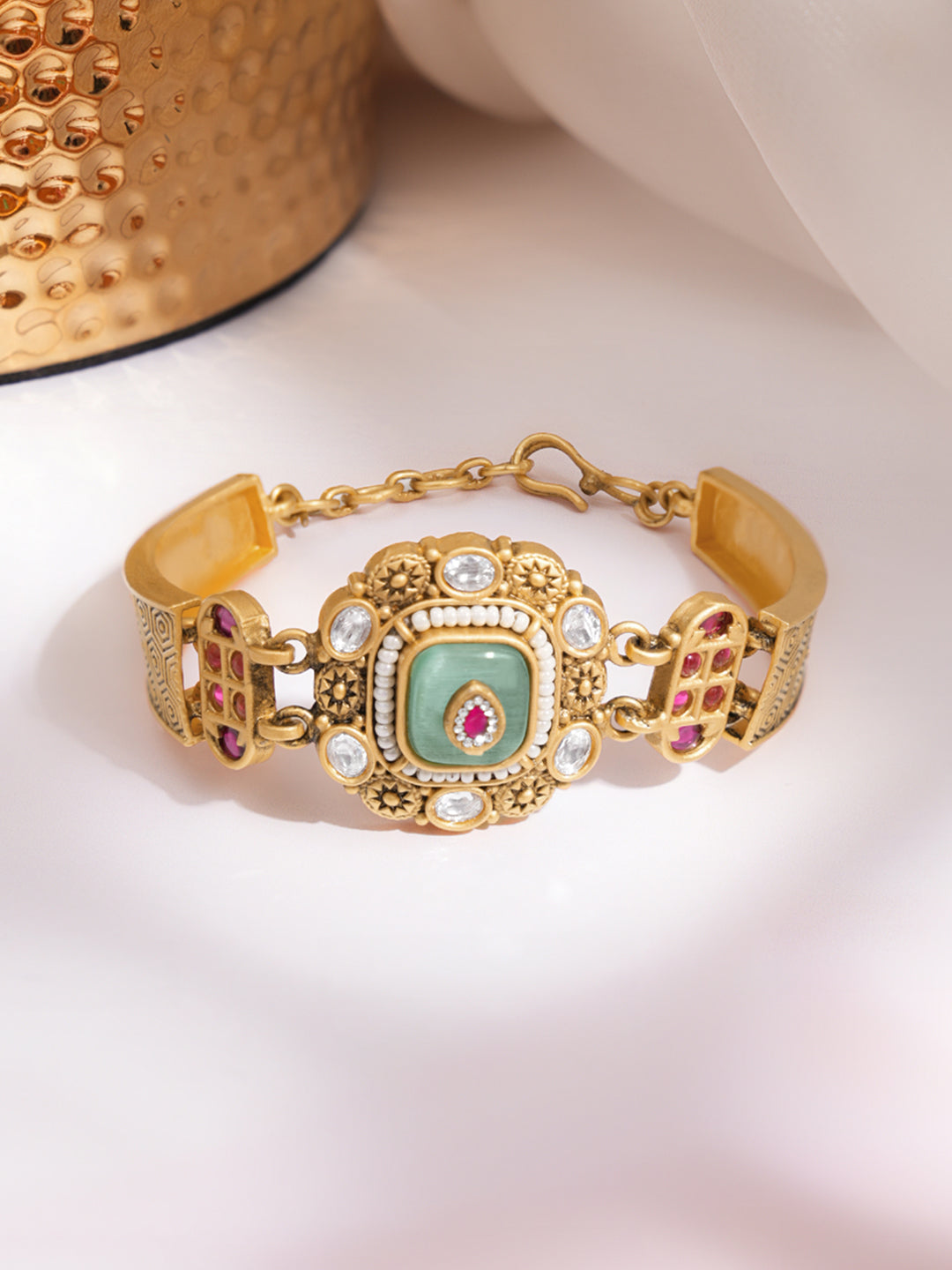 Pastel Luxe Heritage Statement Bracelet フリーサイズ