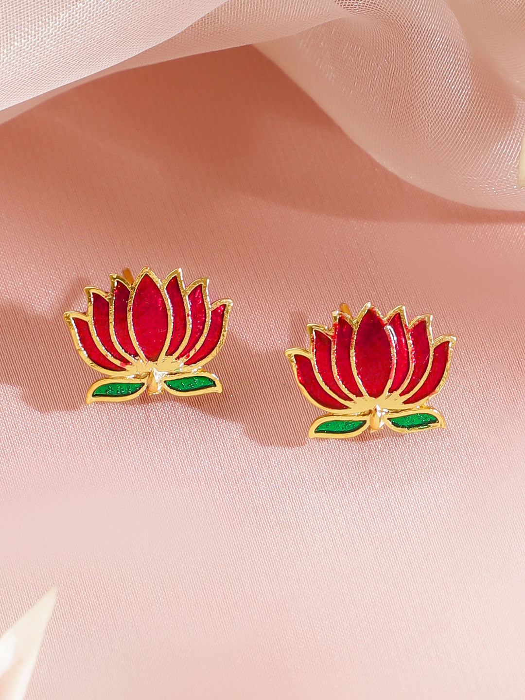 Lotus Tale Green & Pink Necklace Set フリーサイズ