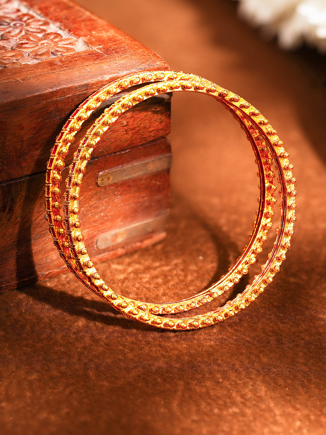Ruby Radiance Bridal Bangles 2.4 - Small