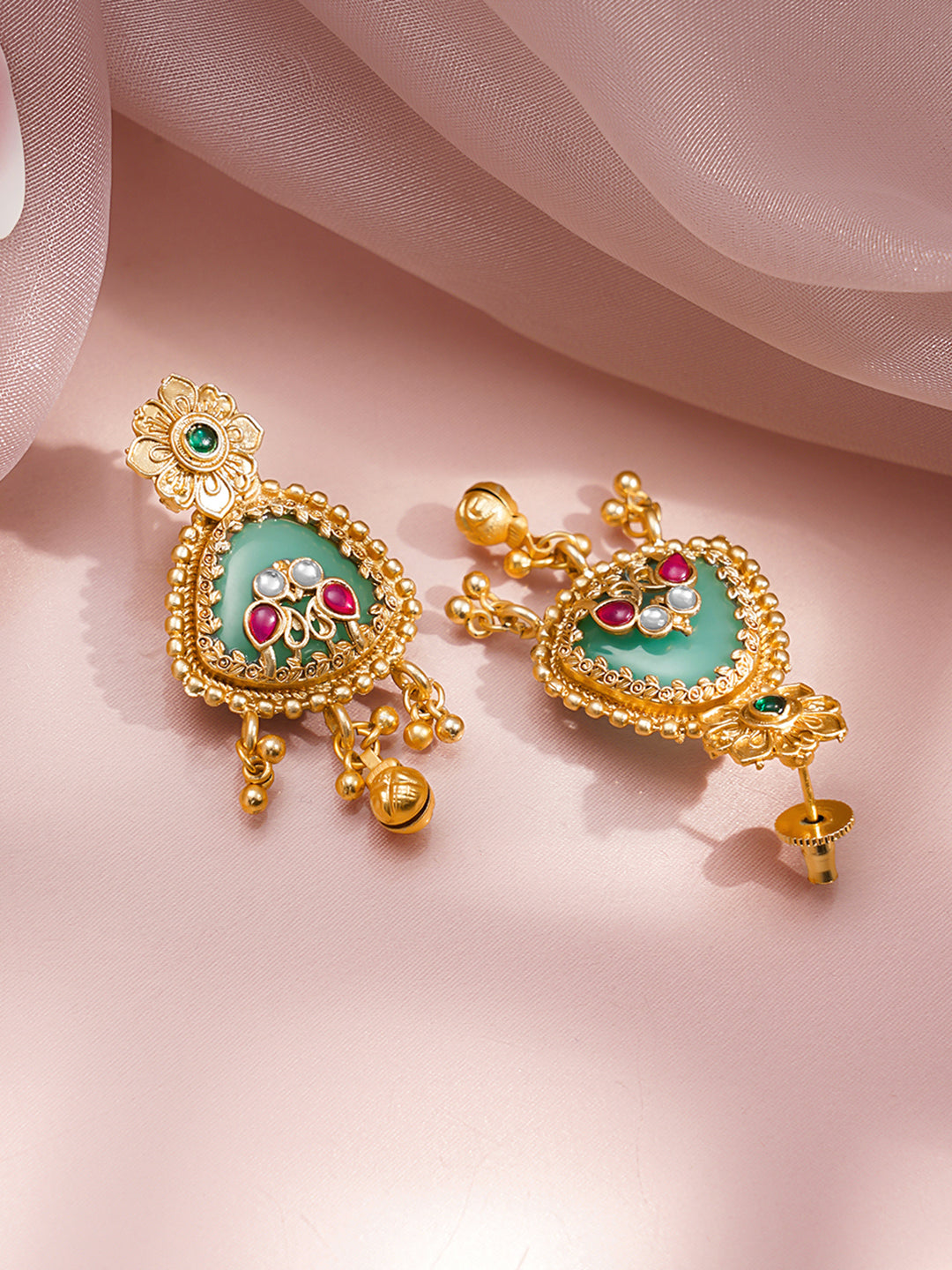 Traditional Engraved Gold Necklace Set フリーサイズ