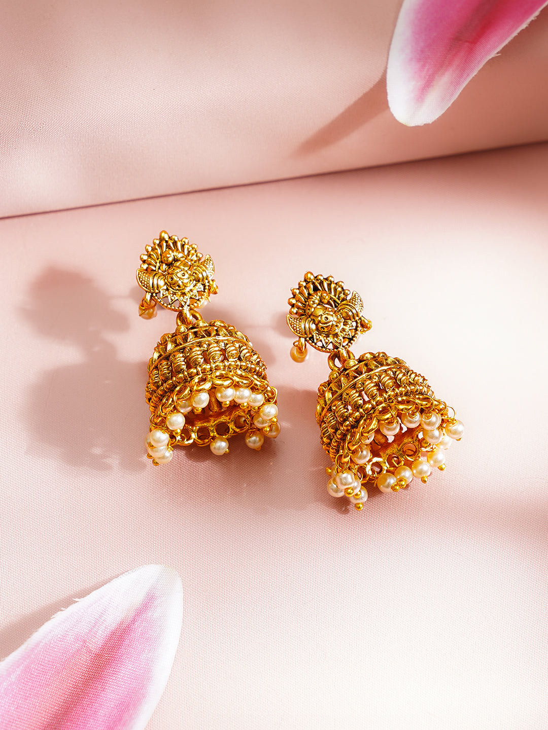 【Rubans】 Gold Plated Peacock Motif Pendant Necklace Set｜ゴールドメッキ ピーコックモチーフ ペンダント ネックレスセット